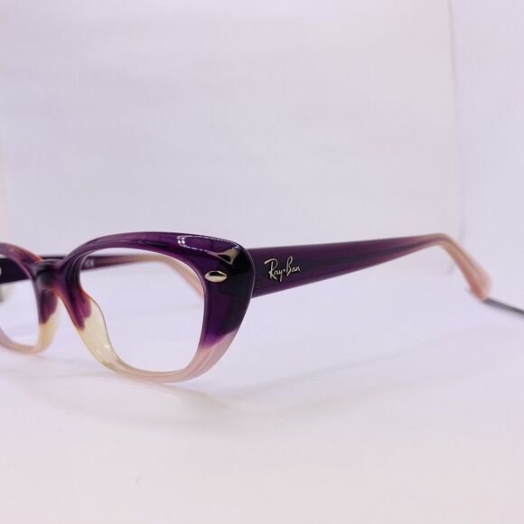 Ray-Ban Authentic Eyeglasses RB 5242 5071 51 [] 18 140 MM Purple Translucent - Picture 7 of 9